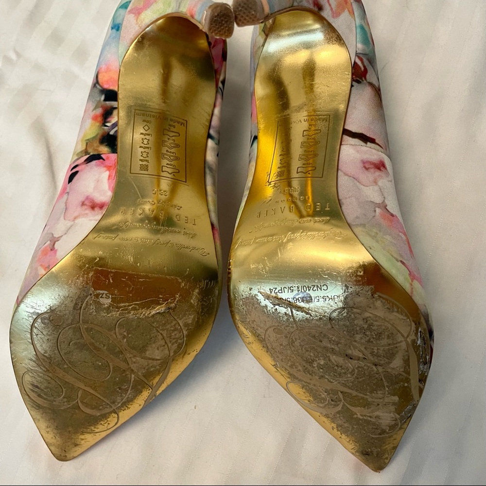 Ted Baker London Multicolor Floral Heels - Picture 9 of 15